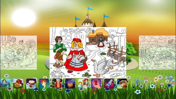 Little Red Riding Hood. Coloring book for children