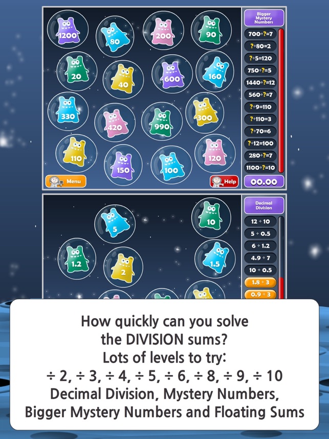 ‎Maths Martians HD Division on the App Store