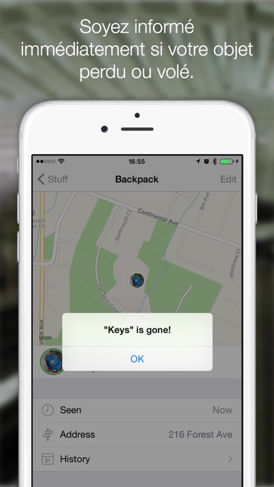 Screenshot #3 pour Find My Stuff - Retrouvez les clés, le portefeuille, la voiture ou les autres objets en quelques secondes!