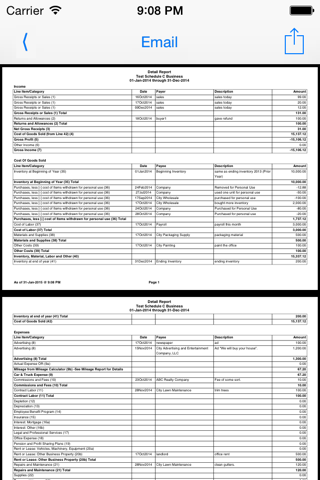 Schedule C screenshot 4