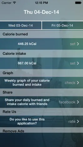 Game screenshot Calories Burned And Intake mod apk