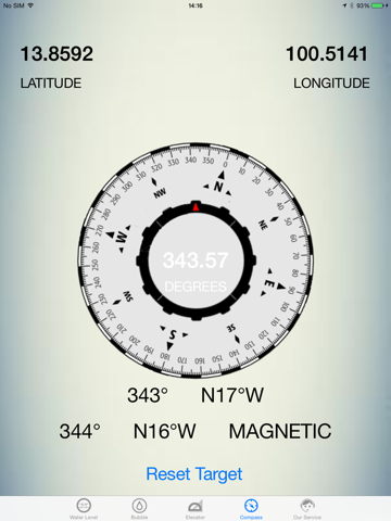 Screenshot #6 pour clinometer + water level + compass