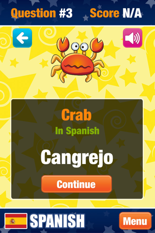 Spanish Language for Kids - Free Lessons for Beginners with Voice and Flashcards screenshot 4