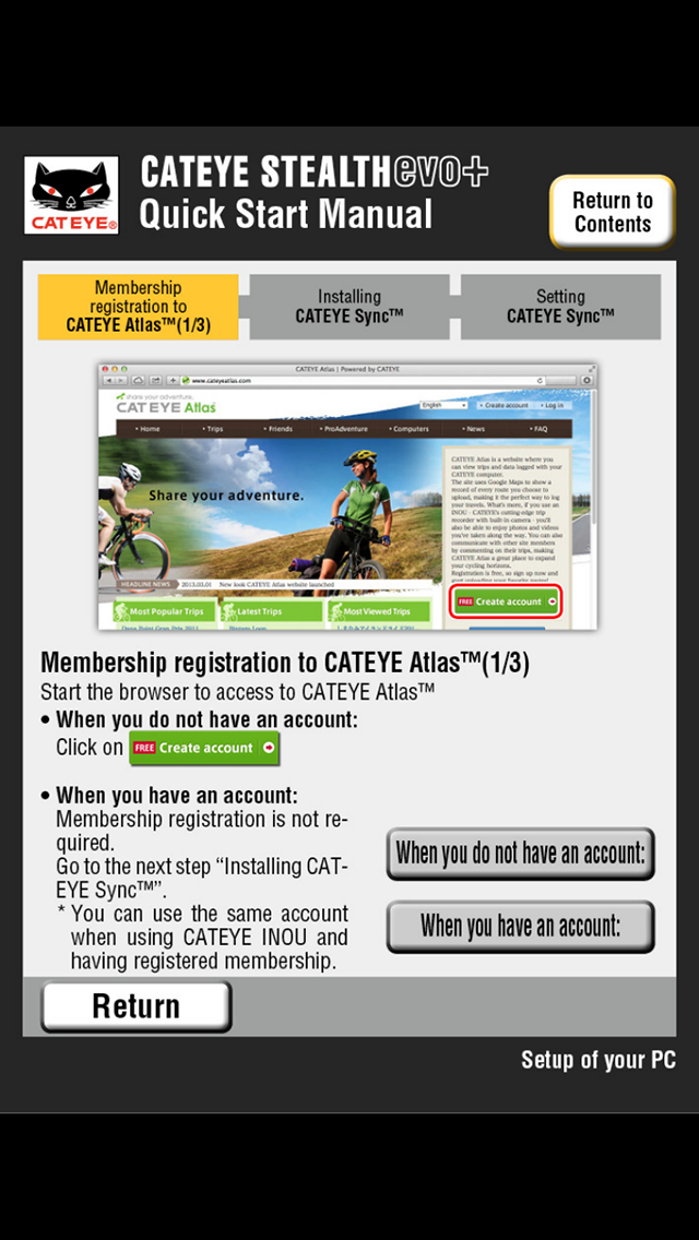 Stealth evo Quick Start