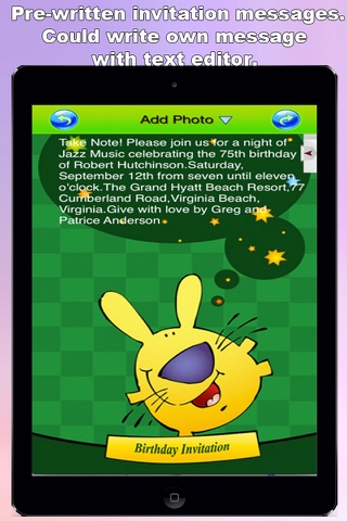 The Ultimate Invitation eCards - Customize and Send Invitation eCards with Invitation Text and Voice Messages screenshot 4