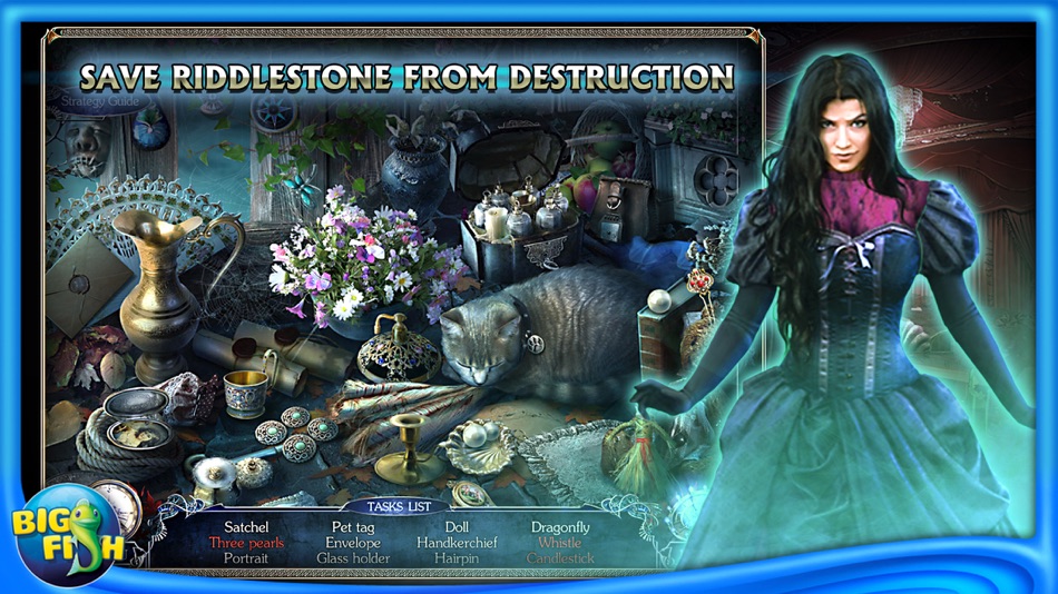 #2. Riddles of Fate: Into Oblivion - A Hidden Object Puzzle Adventure (iOS) By: Big Fish Games, Inc