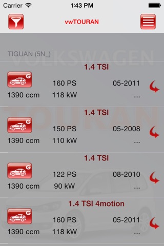 Autoparts VW Touran screenshot 4