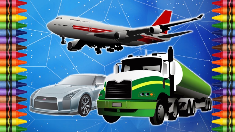 Coloring Book Vehicles