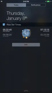 How to cancel & delete raise and set times - moonrise, moonset, sunrise, sunset times and compass 1