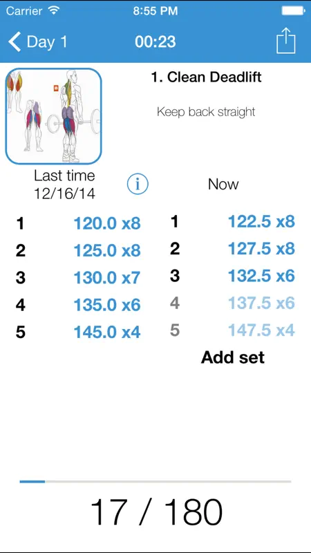 iGym PRO - Gym Workout Log. Exercise journal, bodybuilding & fitness routines for bulking & cutting, abs carving. Body measurements diary. Weight loss & mass tracker. screenshot 1 of 5