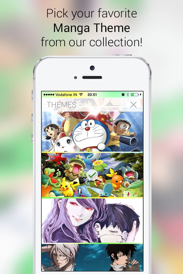 MangaKey Anime and Manga Keyboard for Otaku - Themes GIFs Stickers screenshot 2