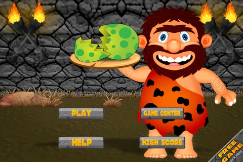 A Dinosaur Island Village Diner FREE - The Dino Age Cave-Man Food Game screenshot 3