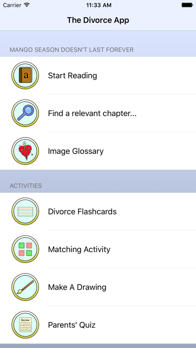 Divorce App iPhone screenshot 1 - Lifestyle app