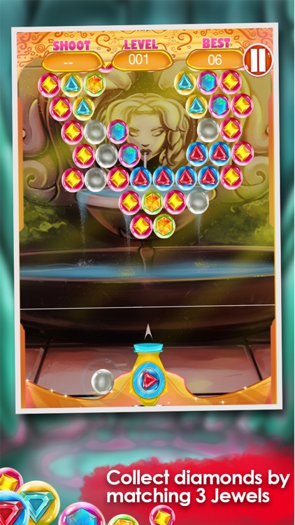 Diamond Jewels Bubble Shooter