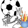 Soccer Players Coloring Book