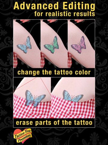 Screenshot #6 pour Tattoo You Premium - Use your camera to get a tattoo