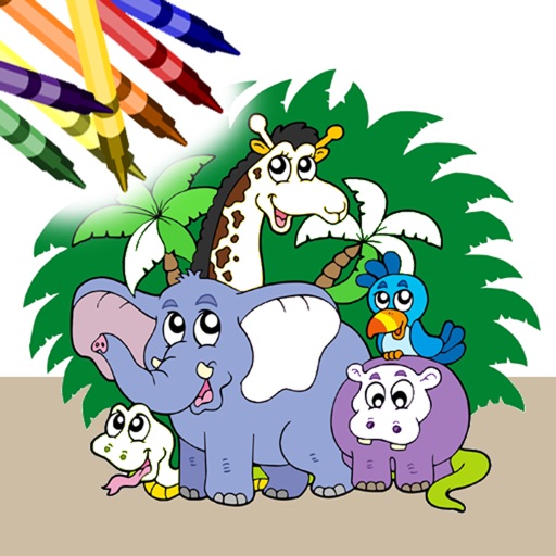 Coloring Book Free - Animals Icon