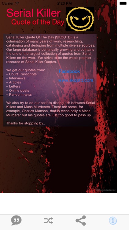 Serial Killer Quote of the Day by john trevisani Serial Killer Quote of the Day by john trevisani