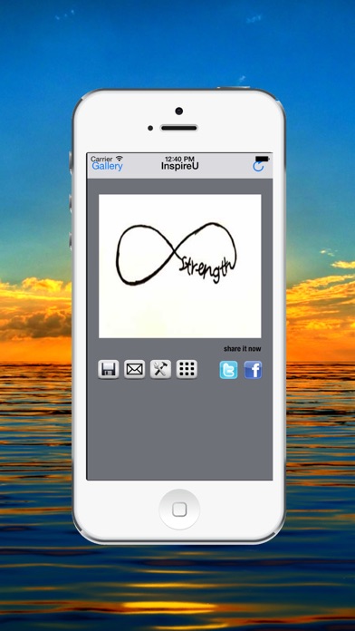 Screenshot #1 pour InspireU - Phrases Romantiques et Citations