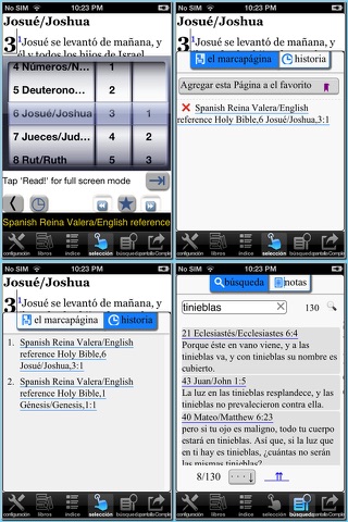 Spanish(Reina Valera)/English reference Bible screenshot 3