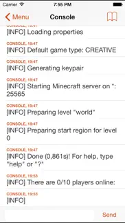 mcmyadmin mobile for minecraft server admins iPhone Captures Décran 2