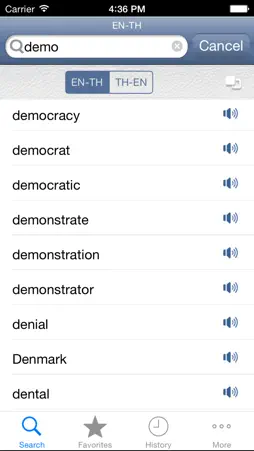 Thai<>English Dictionary screenshot 3