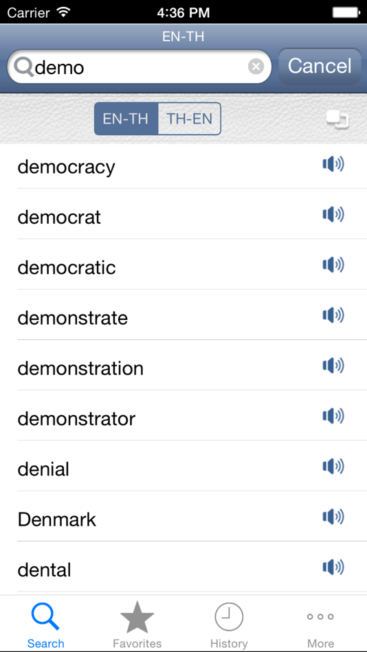 #3. Thai<>English Dictionary (iOS) 由: Codore
