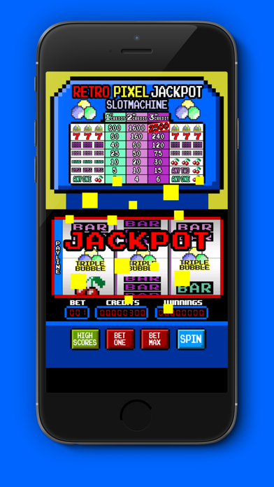 Screenshot #2 pour Free Retro Pixel Slot Machine