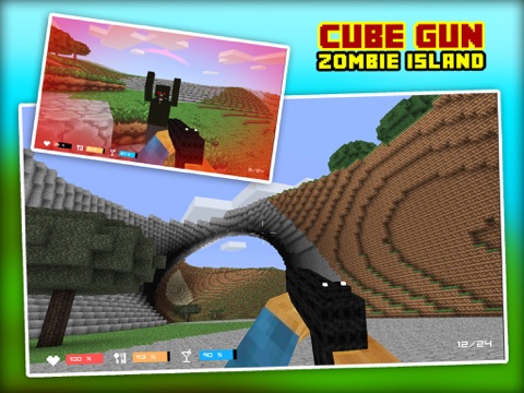 Screenshot #4 pour Cube Gun 3D Zombie Island