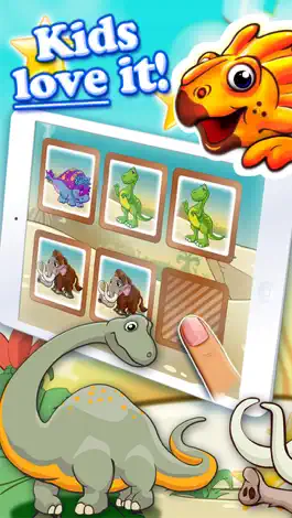 Game screenshot Jurassic dinosaur world pairs puzzle for toddlers and kids mod apk