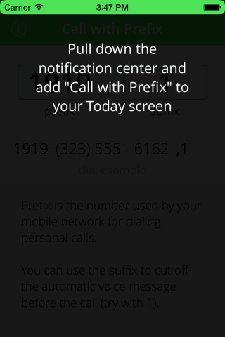 Call with Prefix screenshot 4