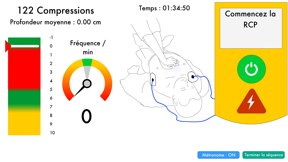 Massage cardiaque et DSA screenshot