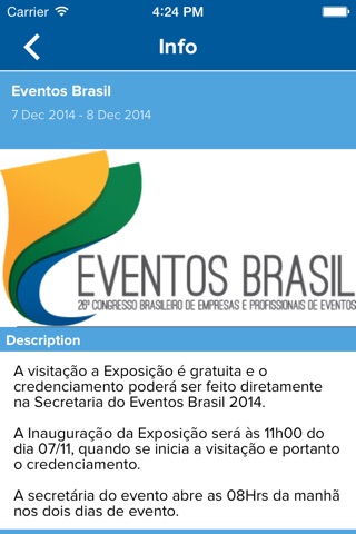 Eventos Brasil screenshot 3