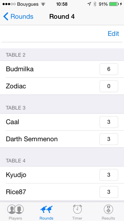 Tournament Organizer for SW LCG