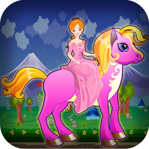 Princess Rainbow Unicorn Dash  - Dragon Siege Chase Paid icon