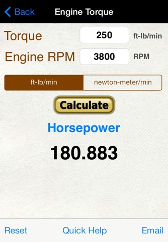 Horsepower Trap Speed Calc screenshot 3