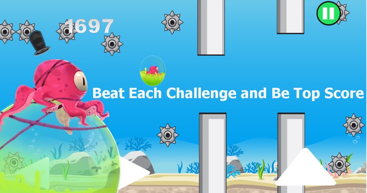 A Octo-Bubble Bounce - Endless Running Flappy Fish Style Game For Boys And Girls screenshot-3