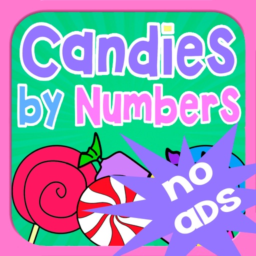 Candies and Numbers - Learn to Count Preschool Coloring Book