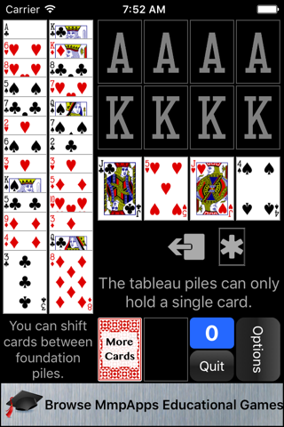 Aces & Kings Solitaire screenshot 2