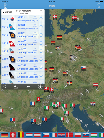 Screenshot #4 pour Flughafen Frankfurt Airport  iPlane Fluginformationen