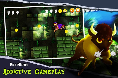 Temple Adventure : Girl Bull Run screenshot 3