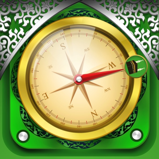Islamic Compass - Qibla Finder and Global Prayer Times icon