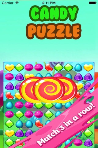 Candy Puzzle  Legend-Amazing Match 3 candies pop game for boys and girls screenshot 2