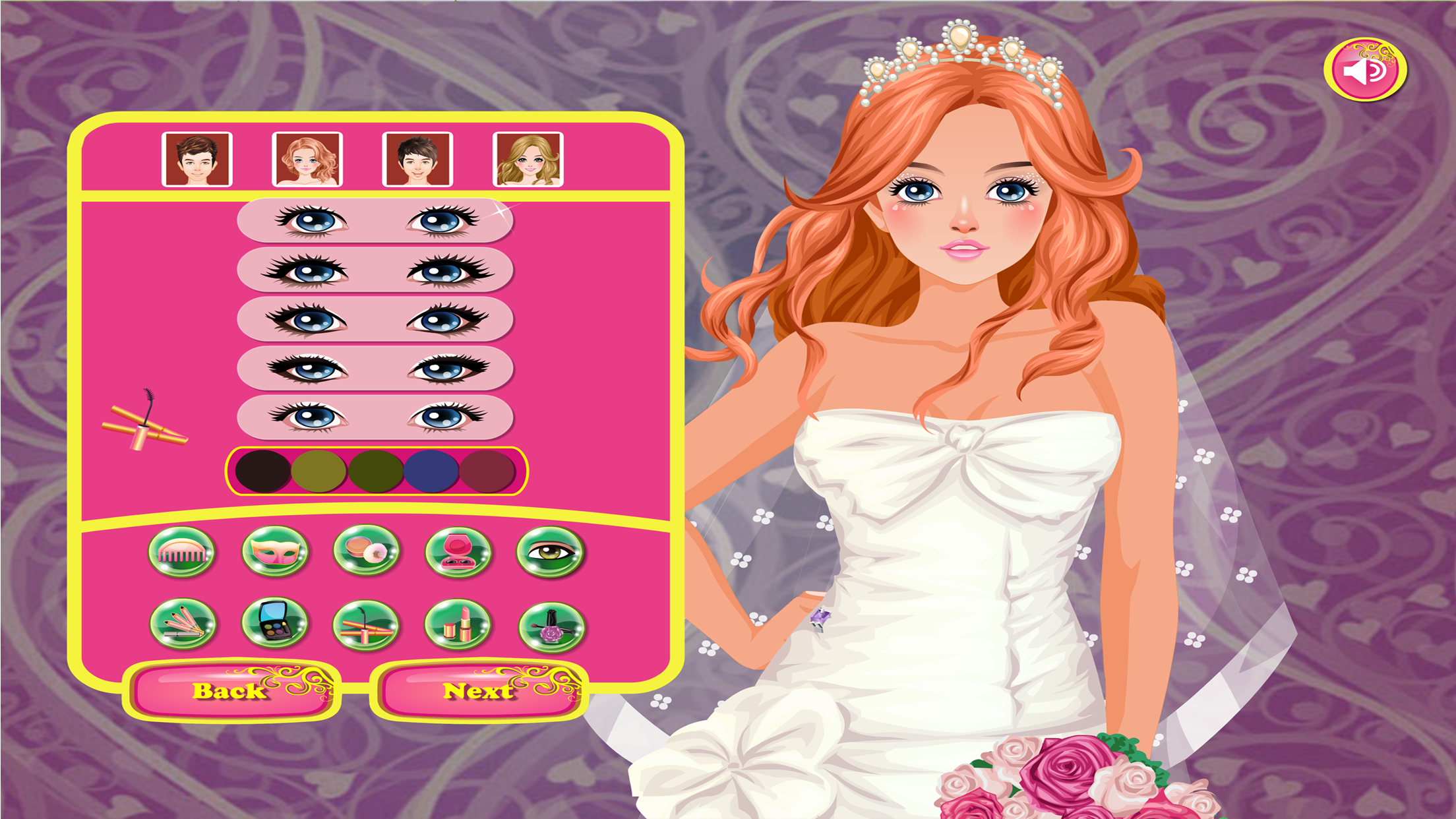 Happy Wedding- Dress up and make up game for kids who love wedding and fashion screenshot 3