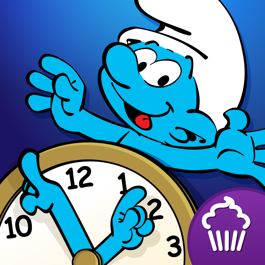 「Telling Time with the Smurfs」 iPadアプリ APPLION