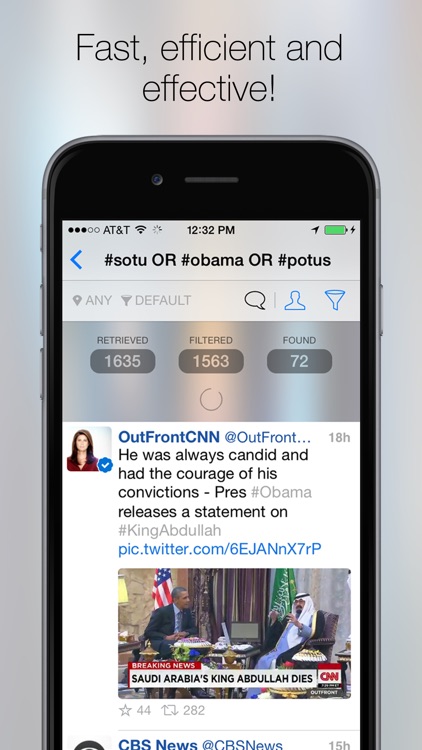 Myne - advanced search for Twitter screenshot-4