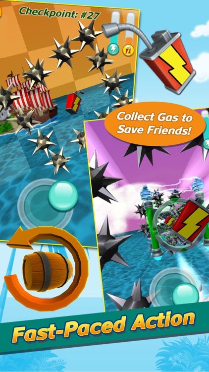 Jetpack Party – Fly, collect gas, & rescue friends for an island party: Play free fun family flying games