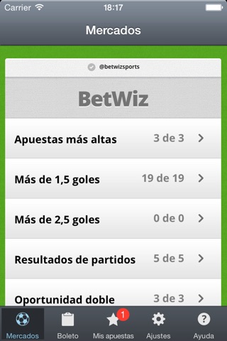 BetWiz screenshot 2