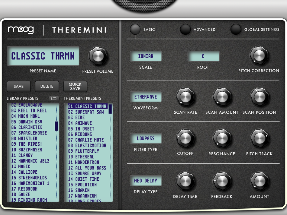 #1. Theremini Advanced Software Editor (iOS) 由: Moog Music Inc.