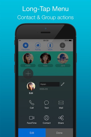 GoDial Pro - Speed Dial/FaceTime, Group Text/Email screenshot 3